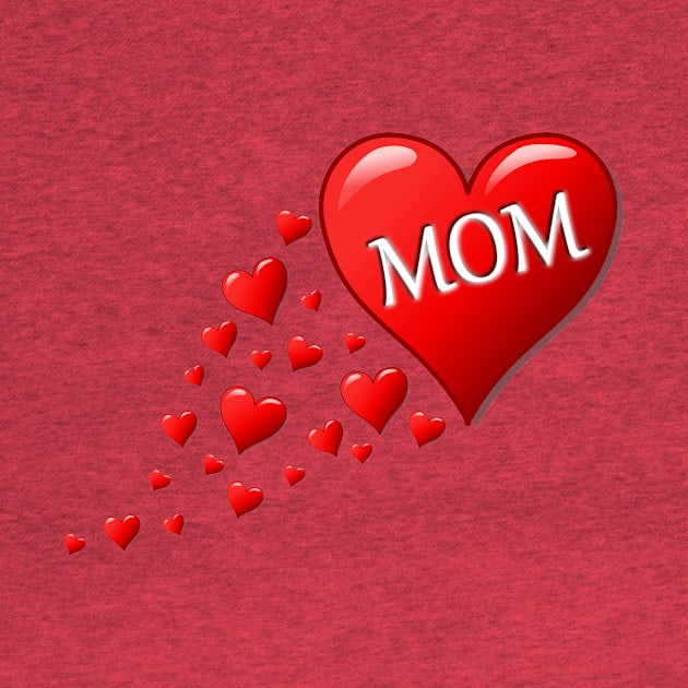 Mom Love Hearts by Humoratologist